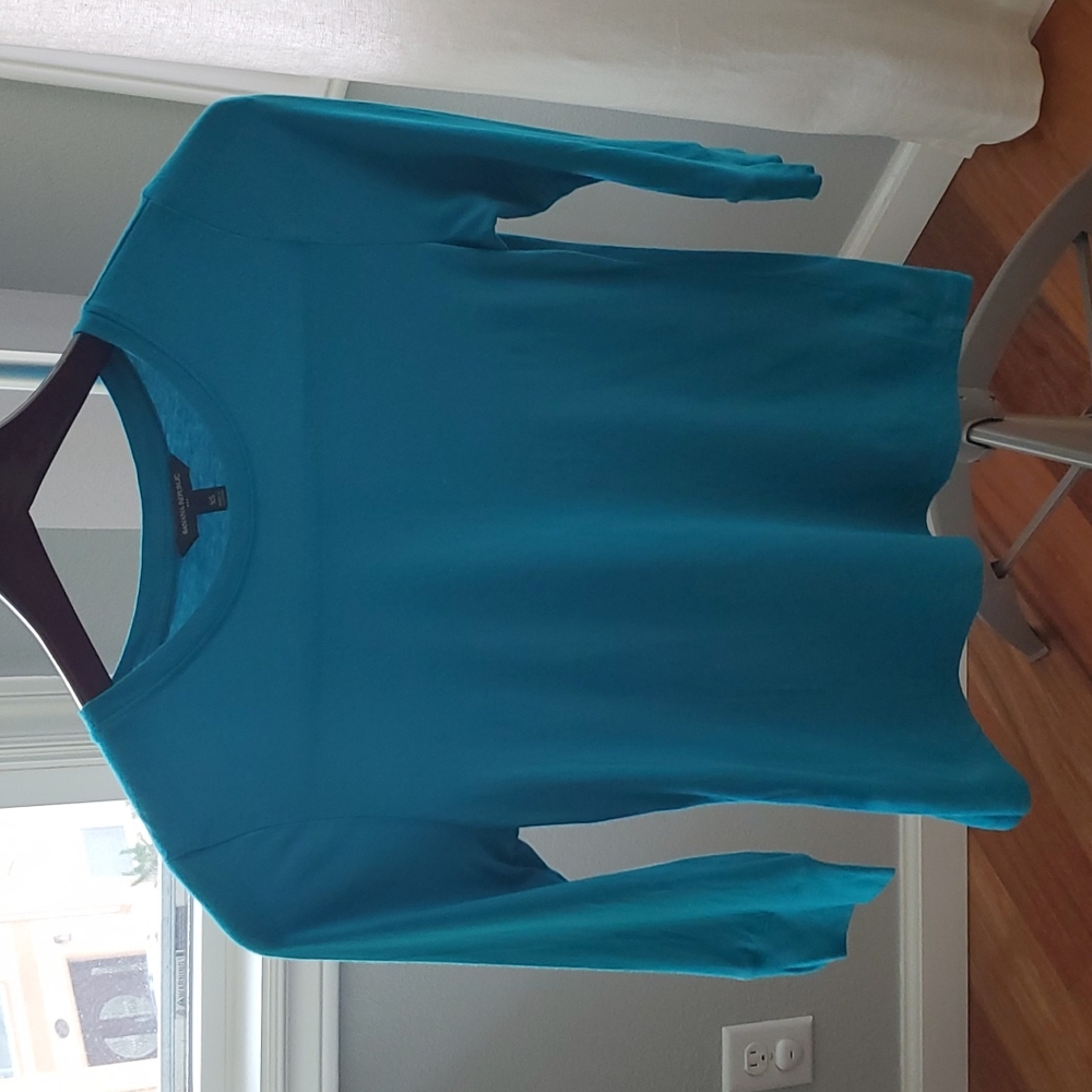 Banana Republic 3/4 Sleeve Teal T-Shirt XS